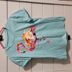 Watercolor flamingo t shirt